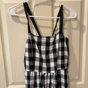 Tuckernuck Black and white tie back dress